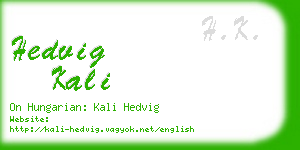hedvig kali business card